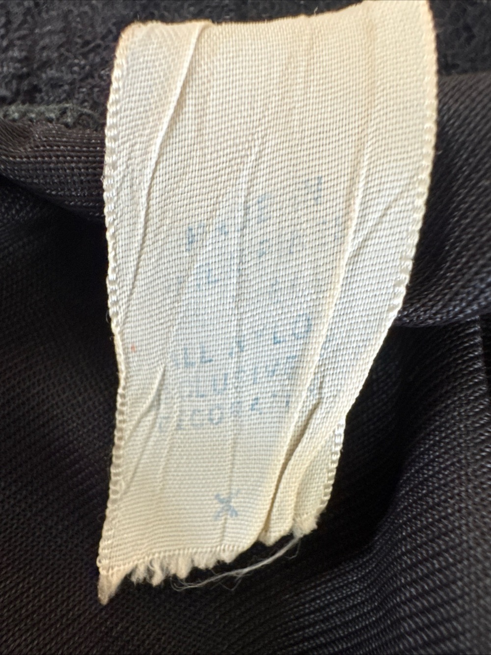 Vtg 60s Black Half Slip Skirt Lace Trim M/L Embroidered 23” - Picture 5 of 5